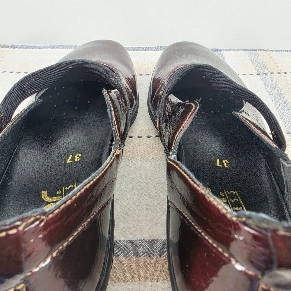 Rieker Antistress Womens Burgundy Patent Leather Mary Jane Flats Shoes Size 37 - Picture 11 of 11
